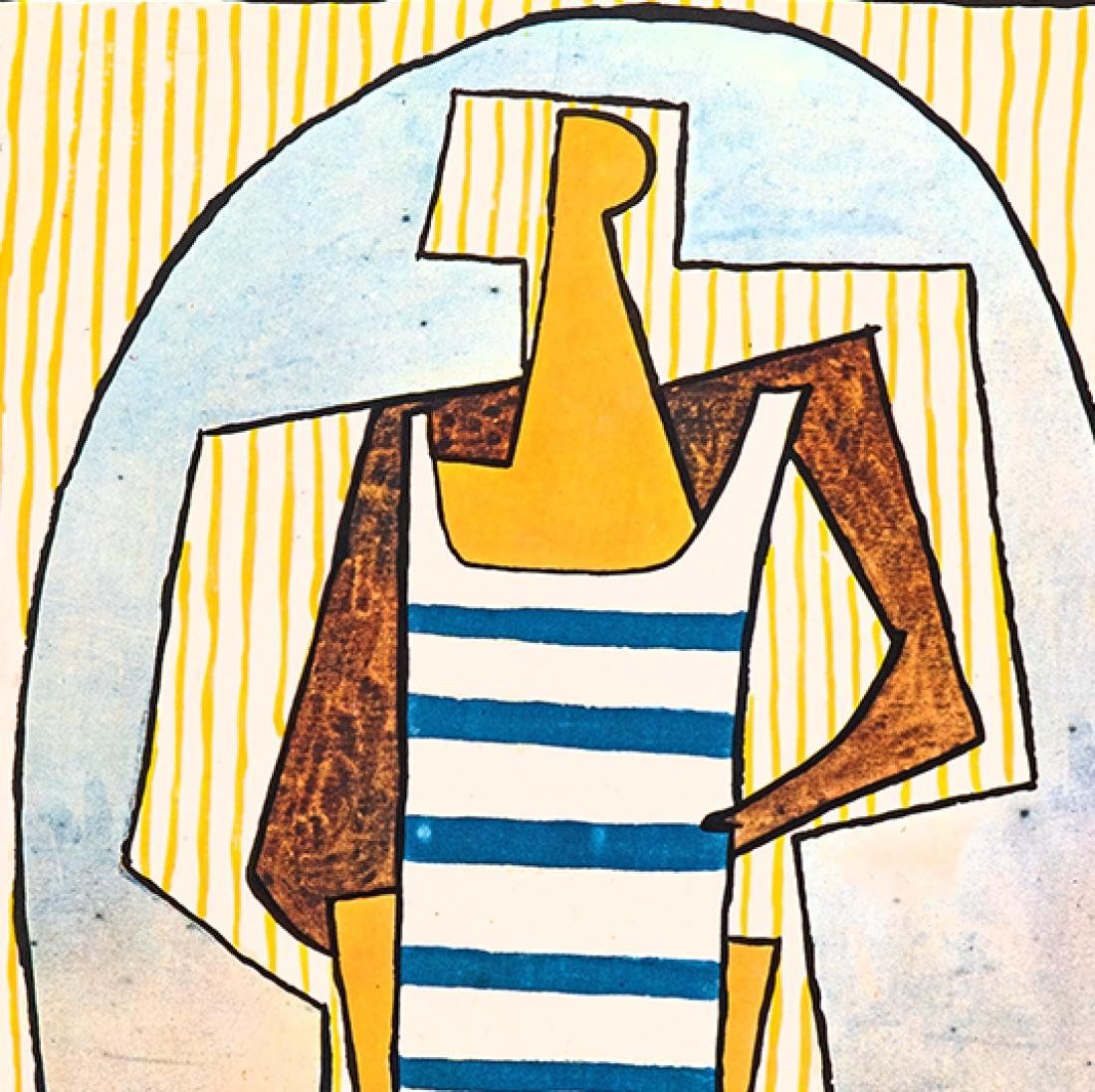 Grafica & Litografie: Pablo Picasso - der Badende 1961 - gerahmt – Usato da Lugano venduto da Historianlugano 2