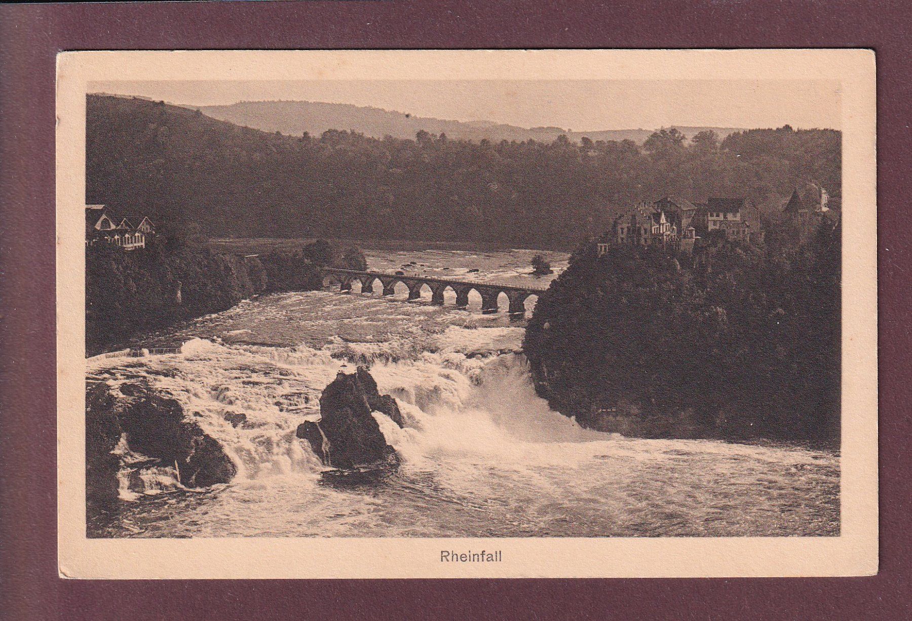 Ansichtskarten: RHEINFALL – Gebraucht aus Pully von nicecards