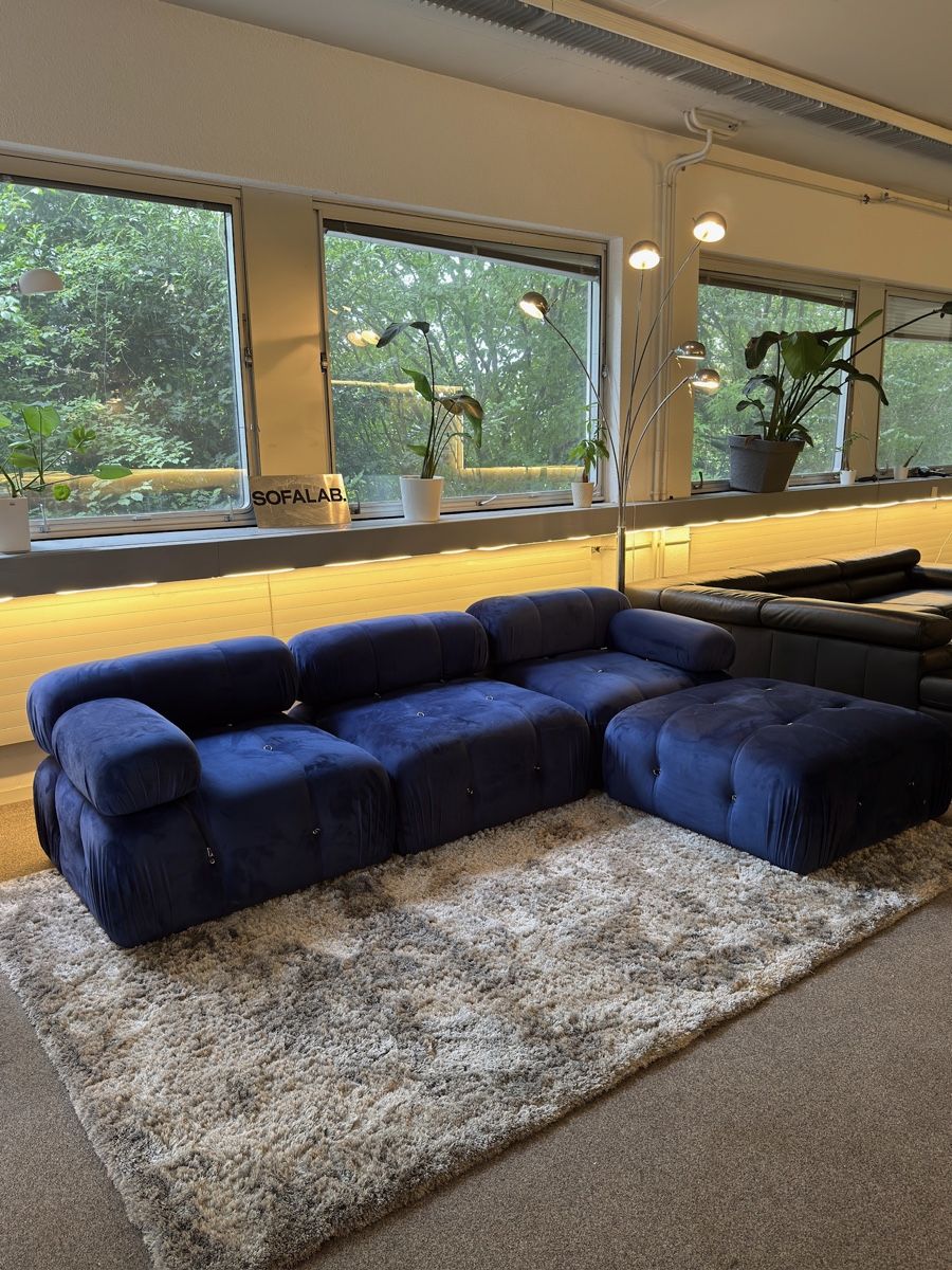 Divani: Modulares Sofa Marineblau – Usato da Fehraltorf venduto da Sofalab.swiss 3