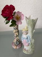 Antike Figurenvase Jugendstil und alte Vase handgemacht