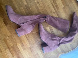 Wildleder Stiefel rosa