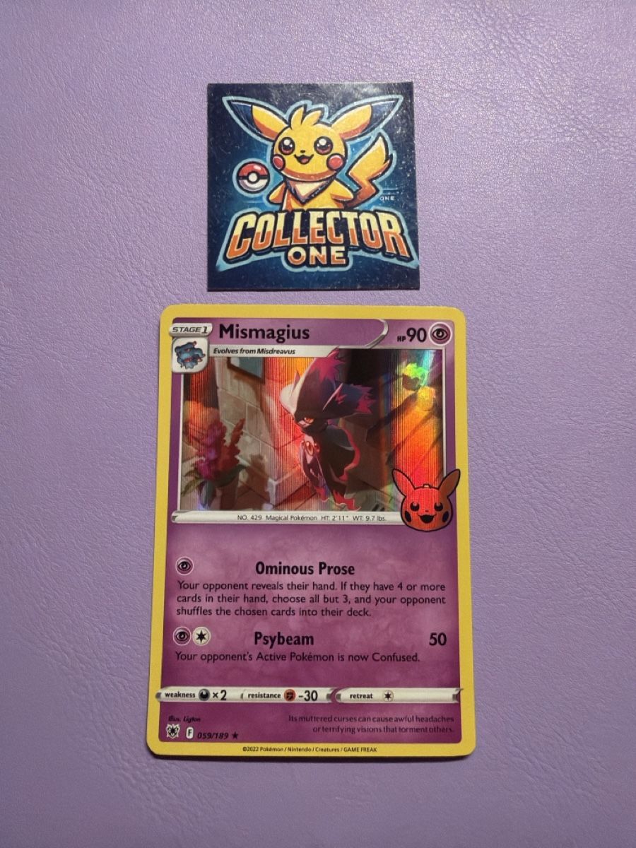 Pokémon Carte collezionabili: Pokemon Mismagius Stamp Holo 2022 – Nuovo (secondo la descrizione) da Lommiswil venduto da CollectorOne
