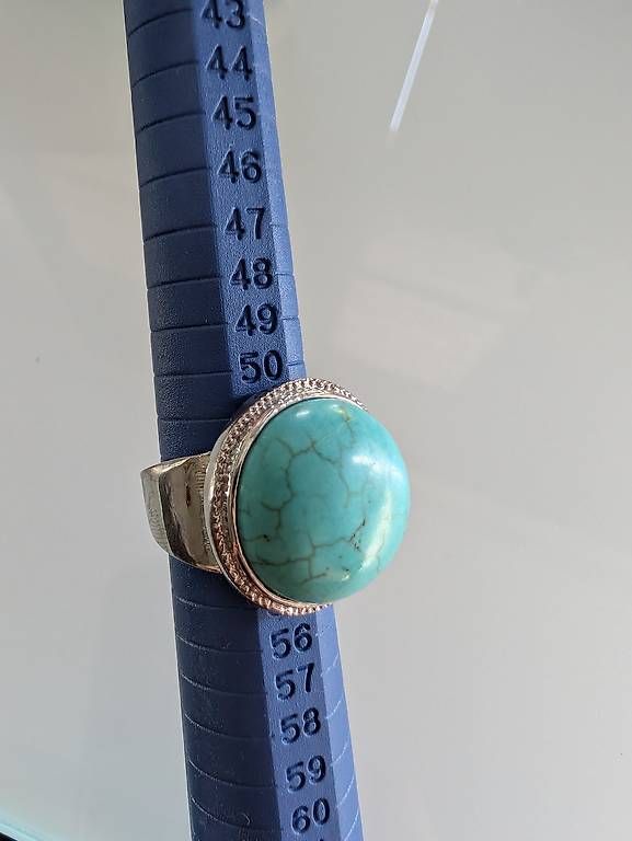 Anelli: Ring mit türkisem Stein – Usato da Konolfingen venduto da Honey870 1
