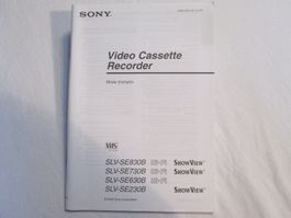 Manuel magnétoscope Sony SLV-SE830B, français (514)