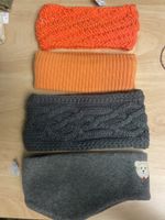 4x Stirnband, Winter, Grau, Fleece, Top Zustand!