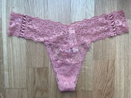 Victoria’s Secret Double Lace Up Thong M NEW