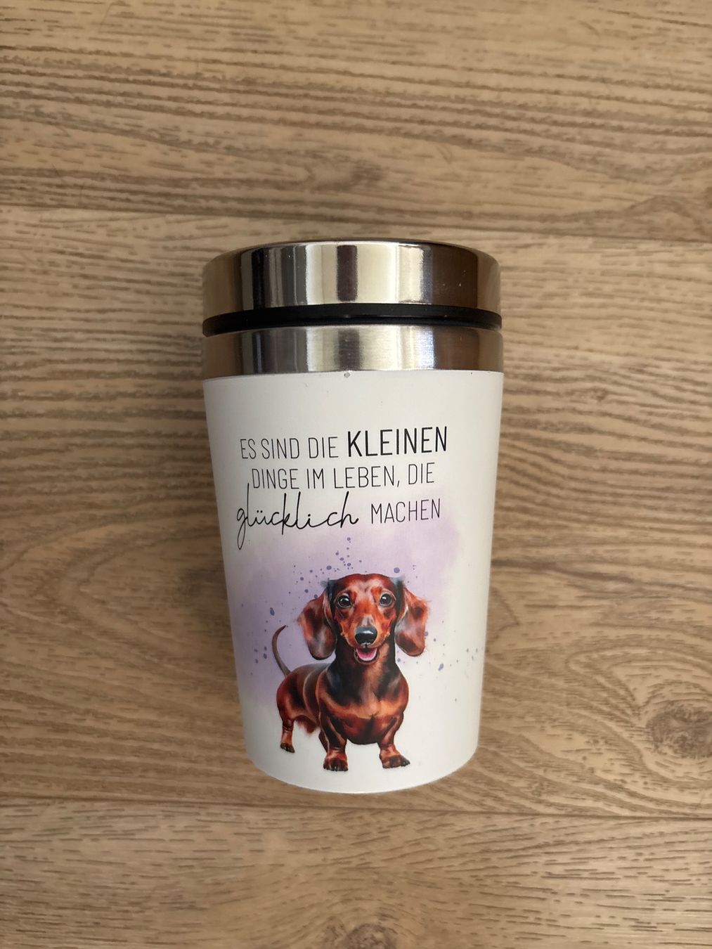 Coussins: Kissen Dackel mit passendem Kaffeebecher togo im Dackeldesin – Neuf (Voir description) à Zürich par zimtstern45 1