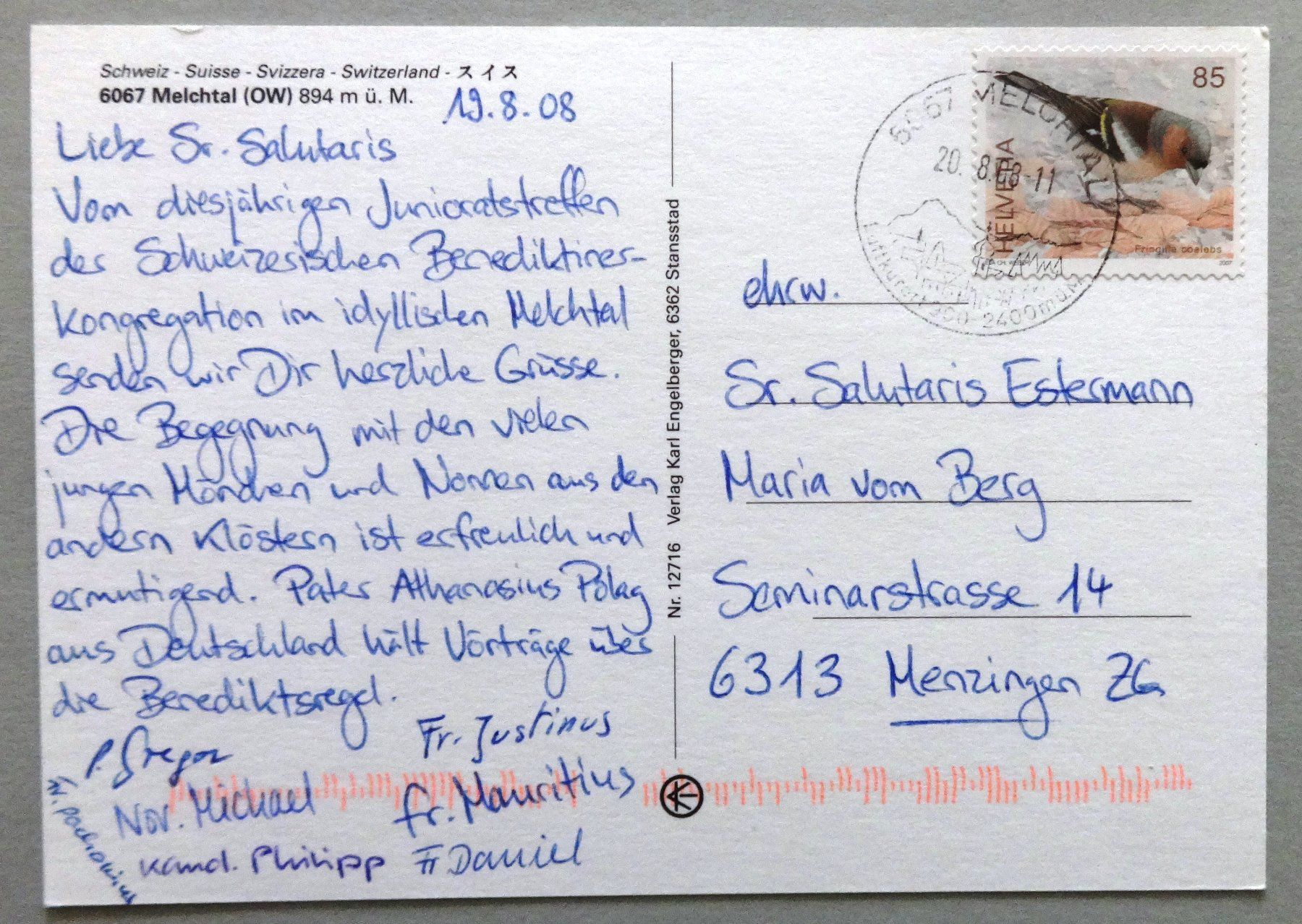 Cartes postales: Melchtal 894 m ü.M. – D'occasion à Fétigny par Billy2miny 1