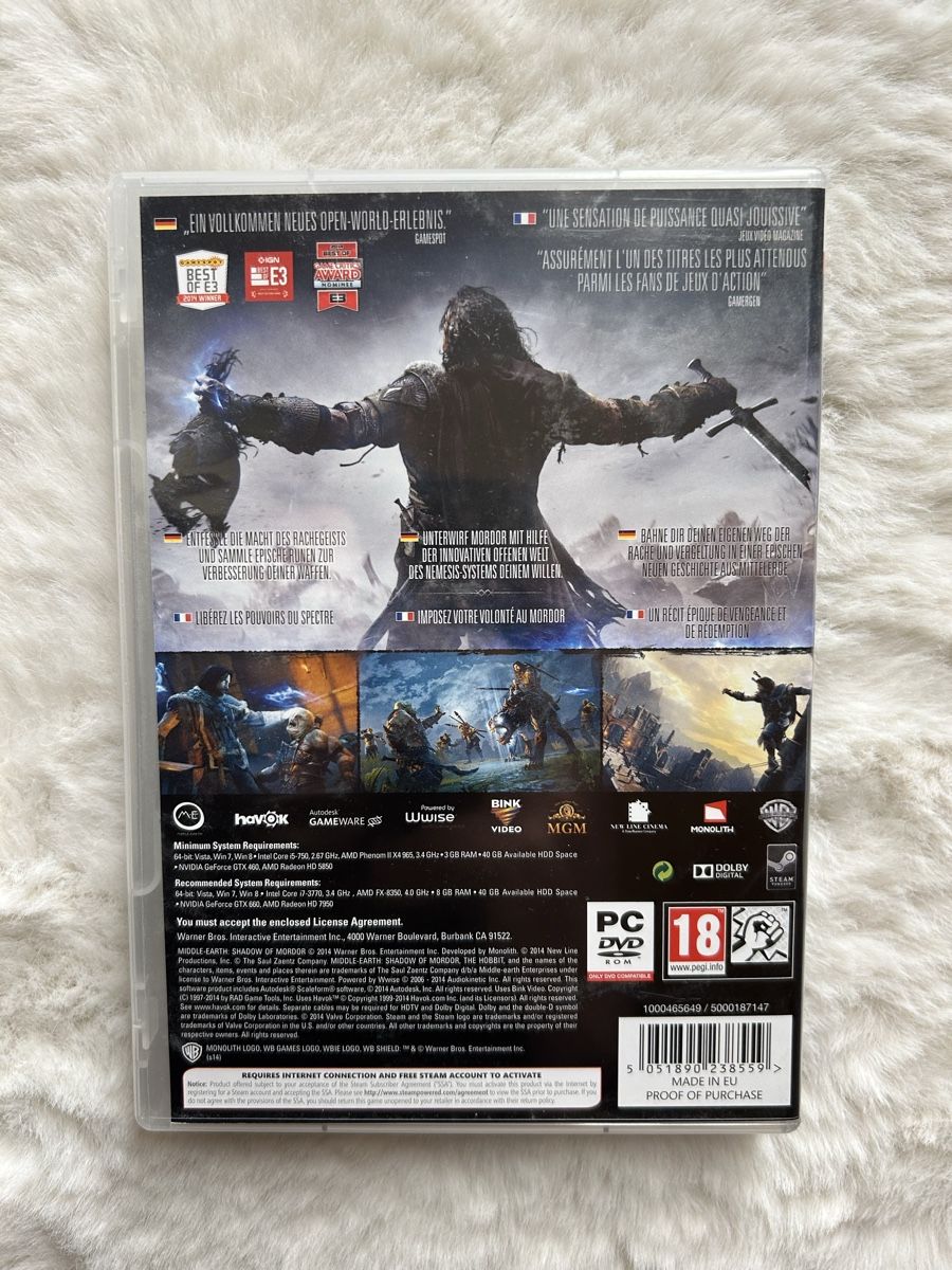 Microsoft Giochi: Shadow of Mordor PC Spiel – Usato da Aeschi b. Spiez venduto da davidS744 1