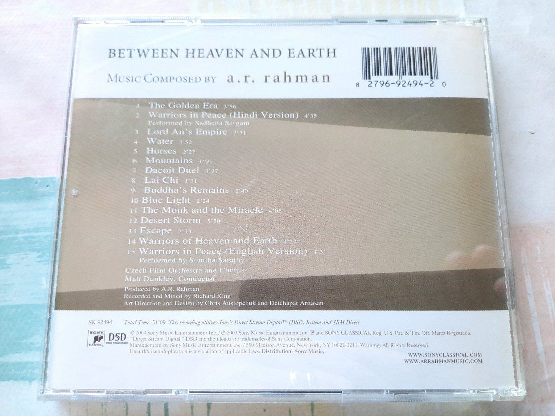 CD: Cd A.R. Rahman - Between Heaven and Earth – Usato da Pully venduto da bro_n52j 1