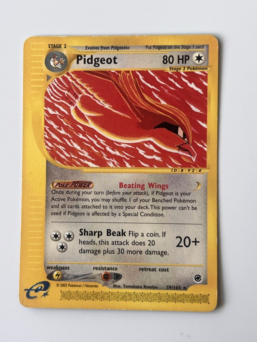 Pokémon Sammelbilder & Trading cards: Pidgeot 59/165 Expedition Base Set Non Holo E-Reader WOTC  – Gebraucht aus Zollikon von inf_l5jd