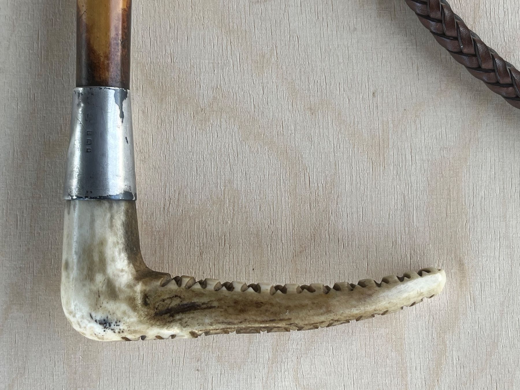 Carrozze: sehr schöne antike Jagdpeitsche aus England – Usato da Feldbach venduto da Fea1 3