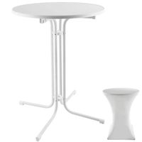 Stehtisch klappbar mit Husse 90x110cm Partytisch DENVARO