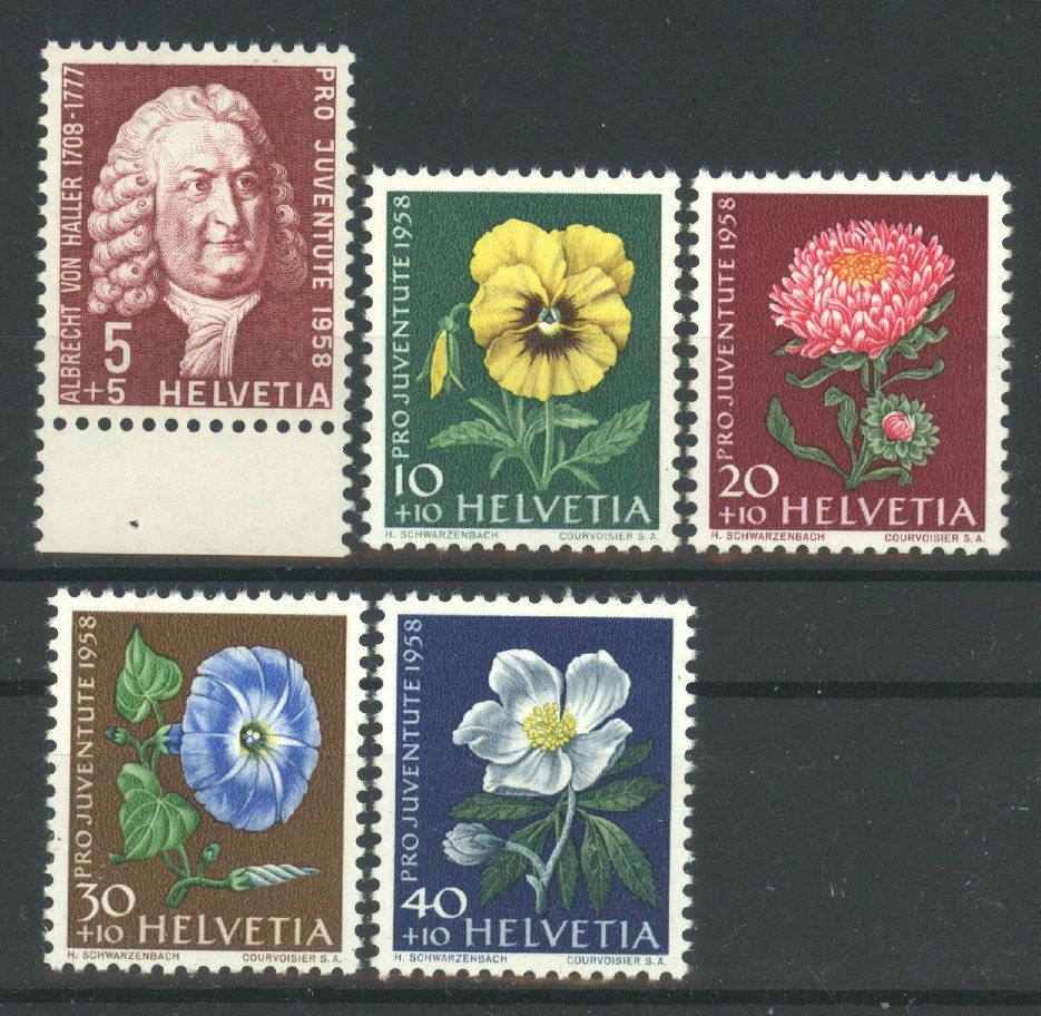 Tutti i francobolli: 1958, Pro Juventute ** – Usato da Willisau venduto da Vollstempel