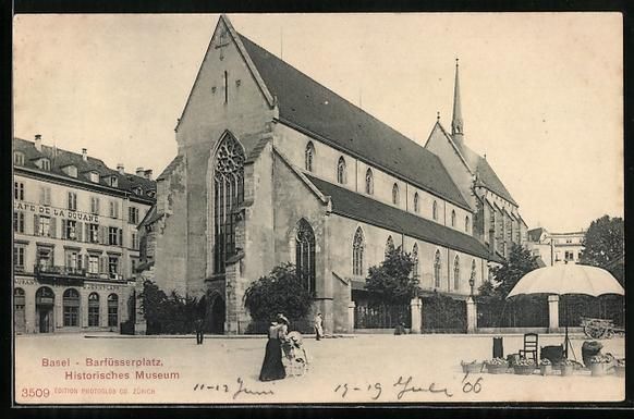 Cartoline postali: Basel, Barfüsserplatz, Historisches Mus – Usato da Berlin venduto da bartko-reher