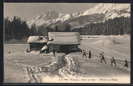 Montana s. Sierre, Arrivée au Chalet en