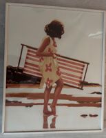 Jack Vettriano, ART PRINT, passender Vintagerahmen
