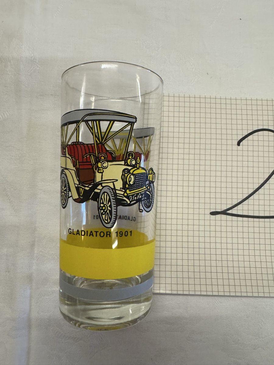 Bicchieri: Vintage-Trinkgläser mit Oldtimer-Motiven. – Usato da Gränichen venduto da onkel_xxl 8