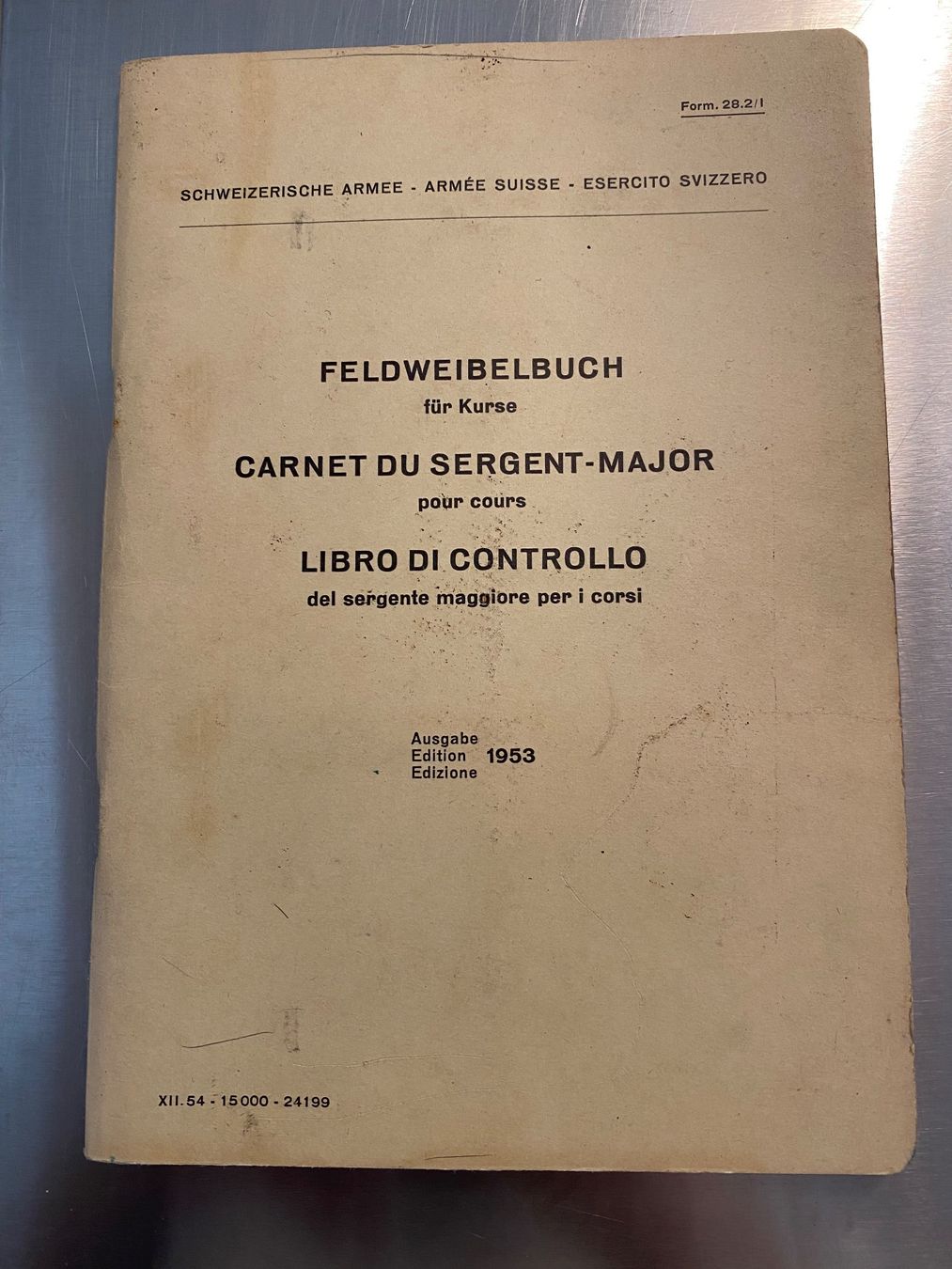 Livres: Feldweibelbuch 1953 – D'occasion à Winterthur par nor_qtg7
