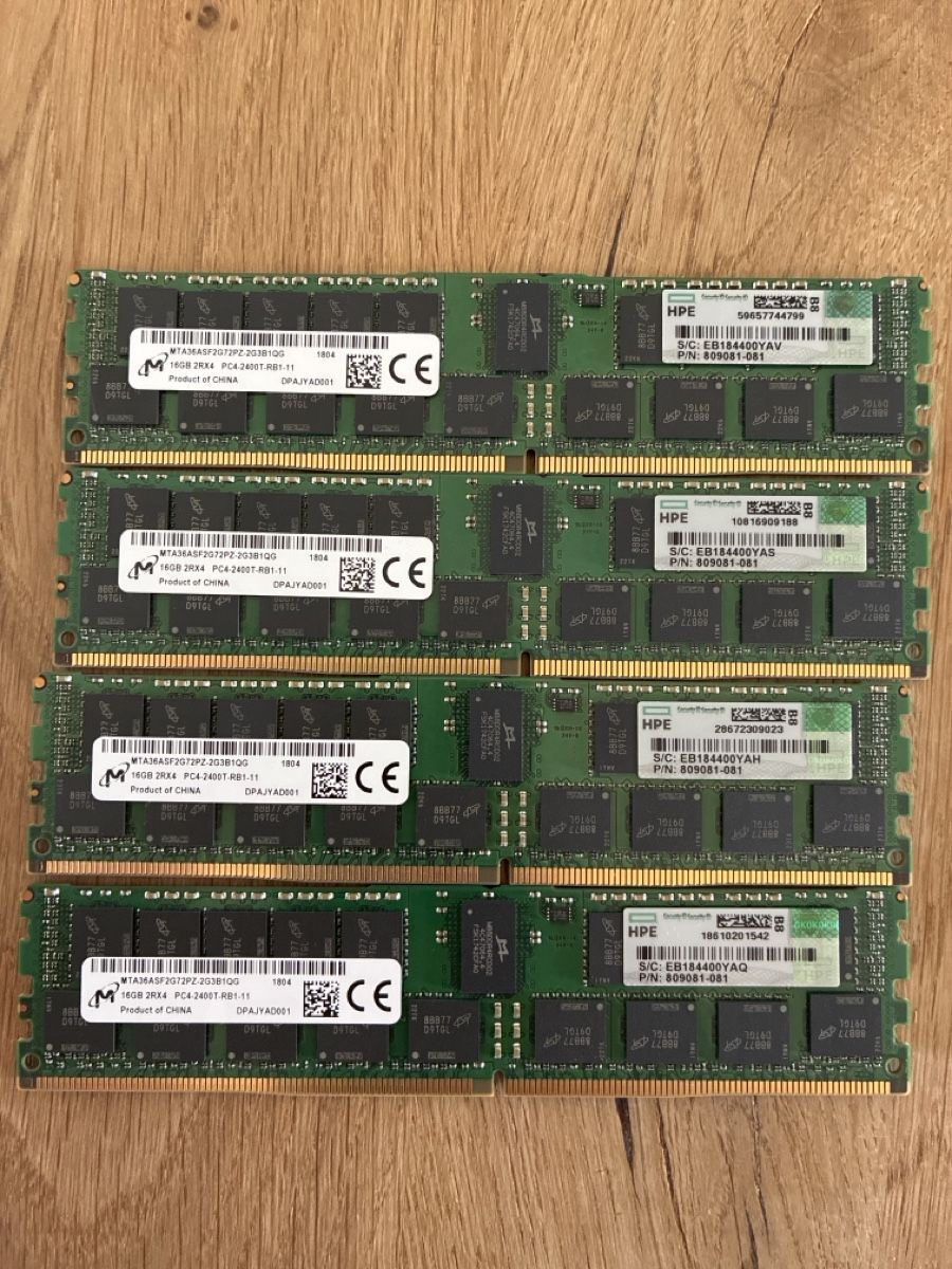 Hewlett Packard Memoria / RAM: HP DDR4 Server RAM 8x 16GB – Usato da Thun venduto da Tomtim12345 1