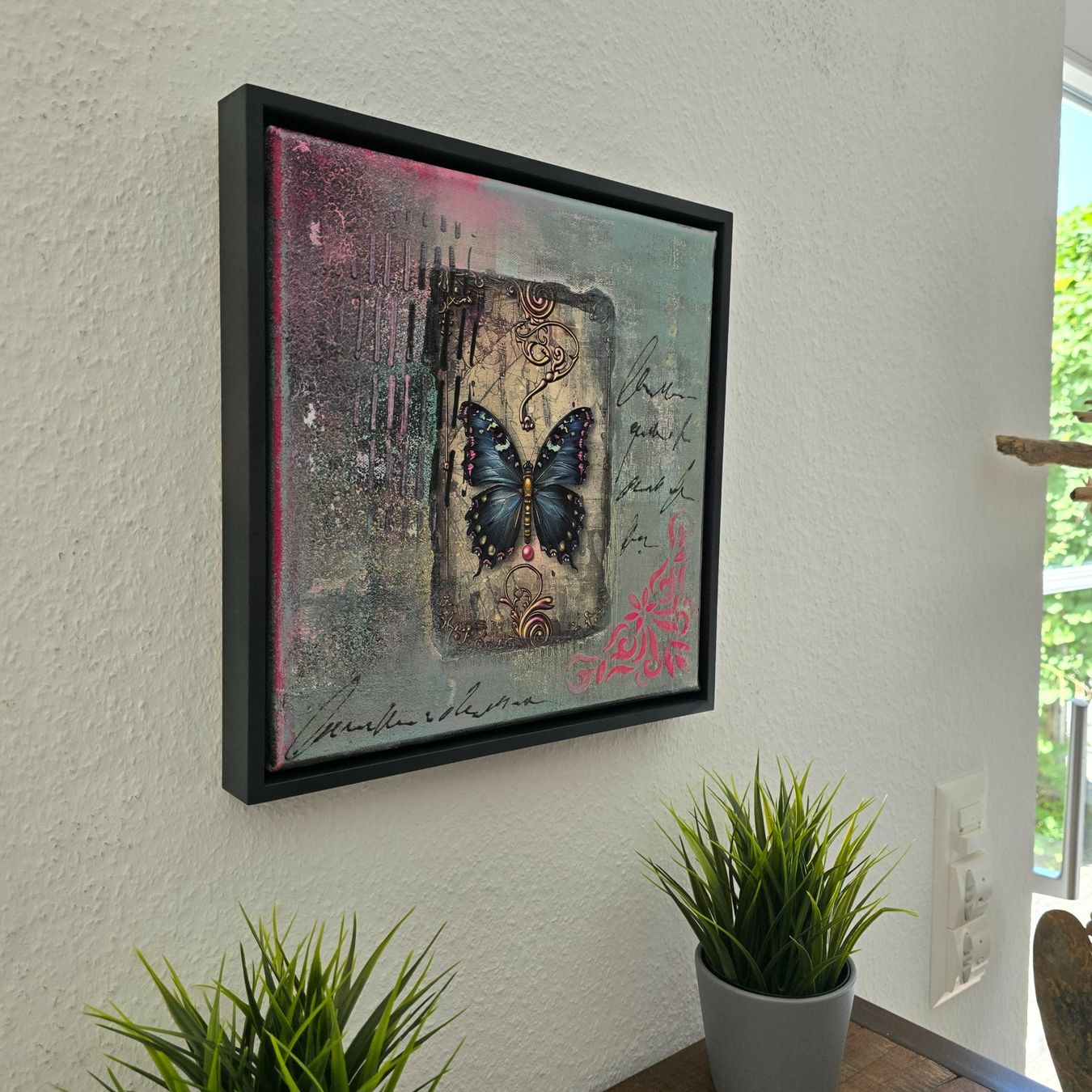 Dipinti: Acrylbild 'Gardien Des Silent Grounds' • 30x30, gerahmt – Nuovo (secondo la descrizione) da Wikon venduto da Nephilim74 6