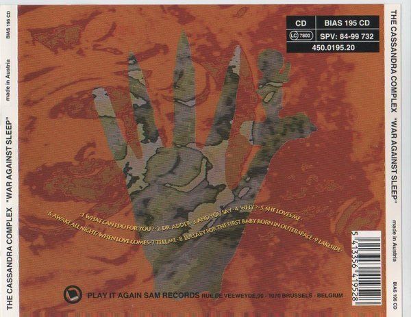 CDs: Cassandra Complex - The War Against Sleep – D'occasion à Uzwil par visions77 1