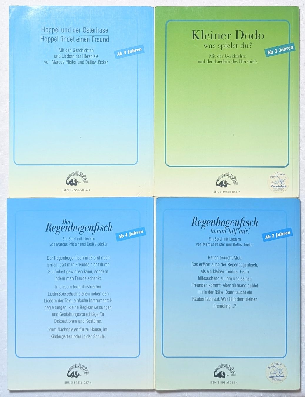 Bücher: 4x Mitmach Bücher - Regenbogenfisch Hoppel - Kleiner Dodo – Gebraucht aus Wängi von ABIZONE-86 1
