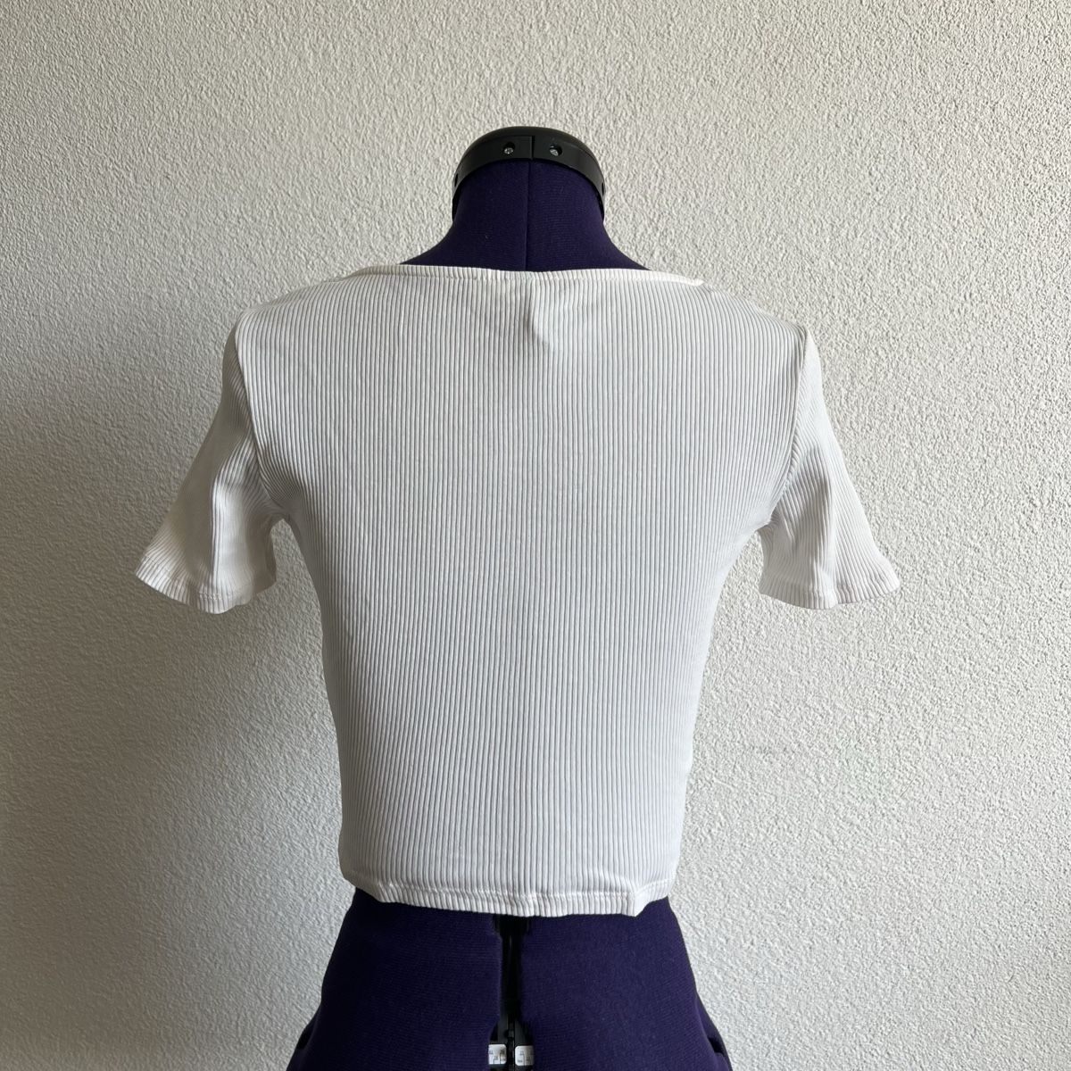 H&M Top: H&M Rib Top Weiss S – Usato da Tagelswangen venduto da SpicyChicken 2