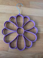 Schalhalter/Gürtelhalter Lila Blumenform, Top Zustand!
