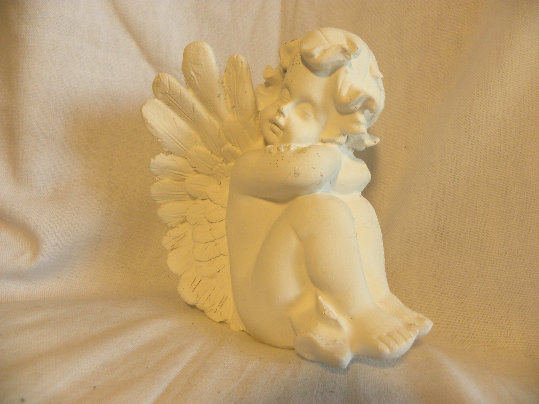 Statuette: Paar sitzende Engel weiss – Usato da Reinach venduto da Taysalmon 1