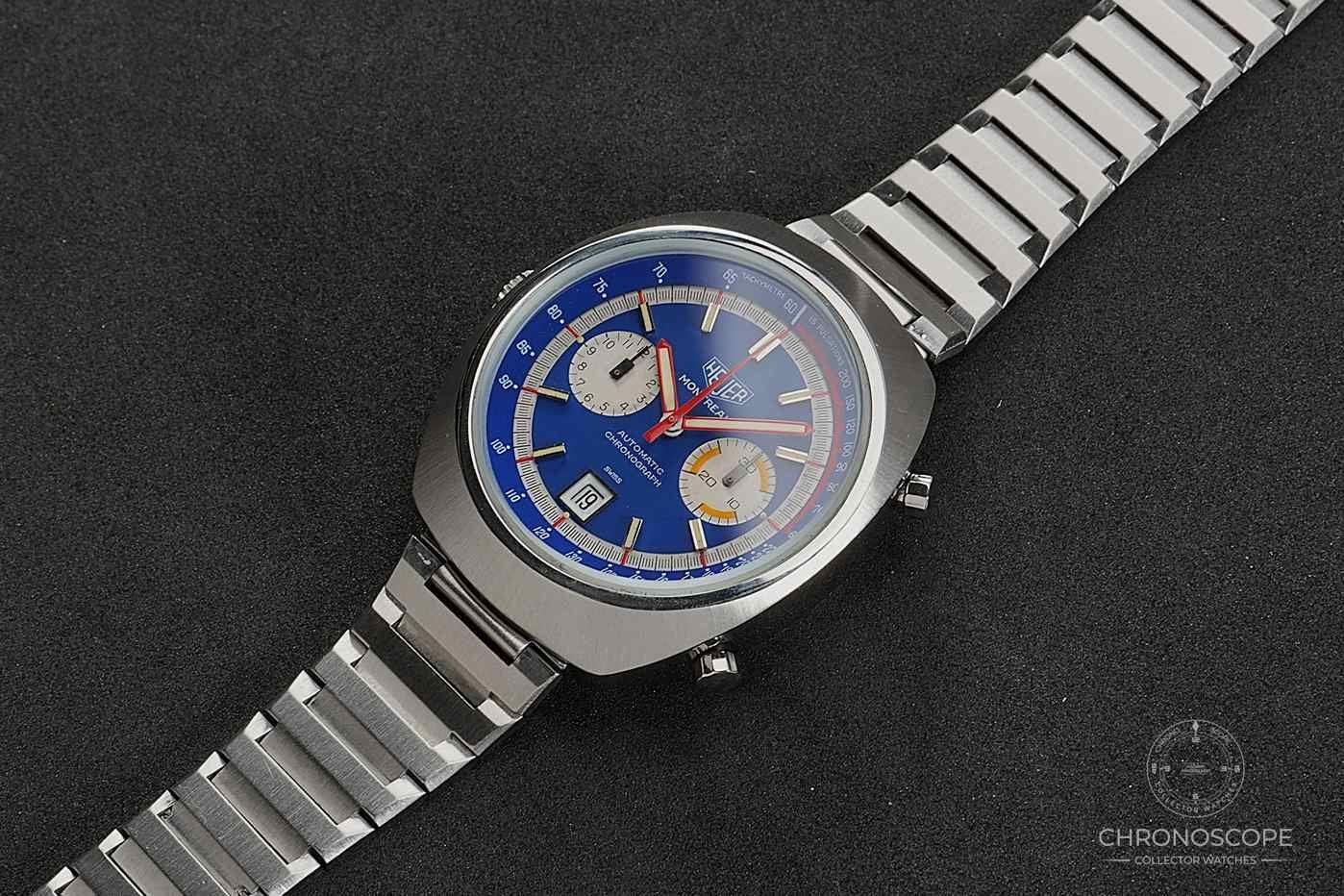 Tag Heuer Orologi: Heuer Montreal Ref. 110.503N, near mint – Usato da Luzern venduto da ChronoScope6004 2