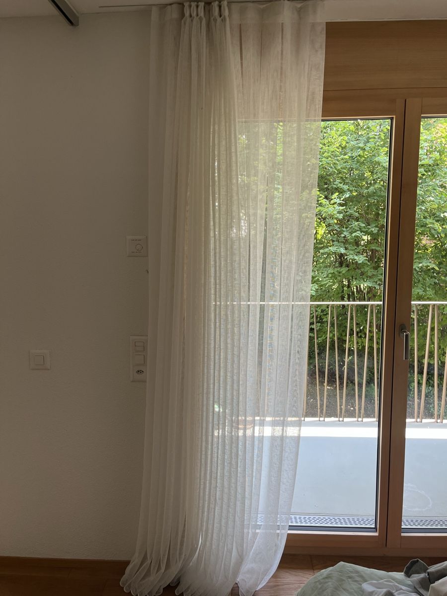 Rideaux: lichtdurchlässiger Vorhang weiss leinenoptik  – D'occasion à Zürich par Princessmia