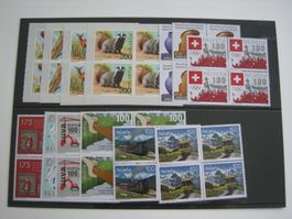 2018 EMISSION 1, 4er BLOCKS POSFRISCH, FRANKATUR, postpreis