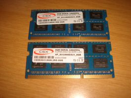 2 stück 8gb ddr3 PC3L 14900 RAM für Laptop.