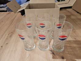 6 Pepsi Gläser, Retro, Sammlerstücke 🥤