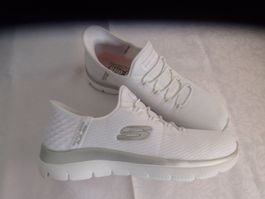 Schuhe Damen Skechers Slip-ins Gr. 39, weiss