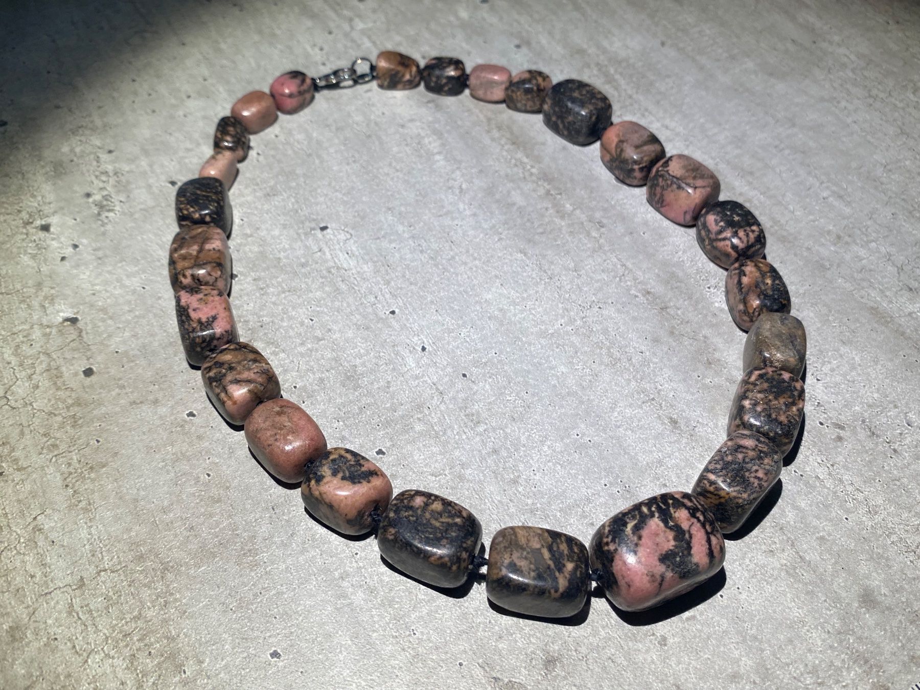 Catenine: natürlicher Rhodolith - Edelstein Halskette – Nuovo e nell'imballaggio originale da Laax GR venduto da krippenfiguren-laax 8