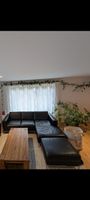 Ecksofa Leder Schwarz 