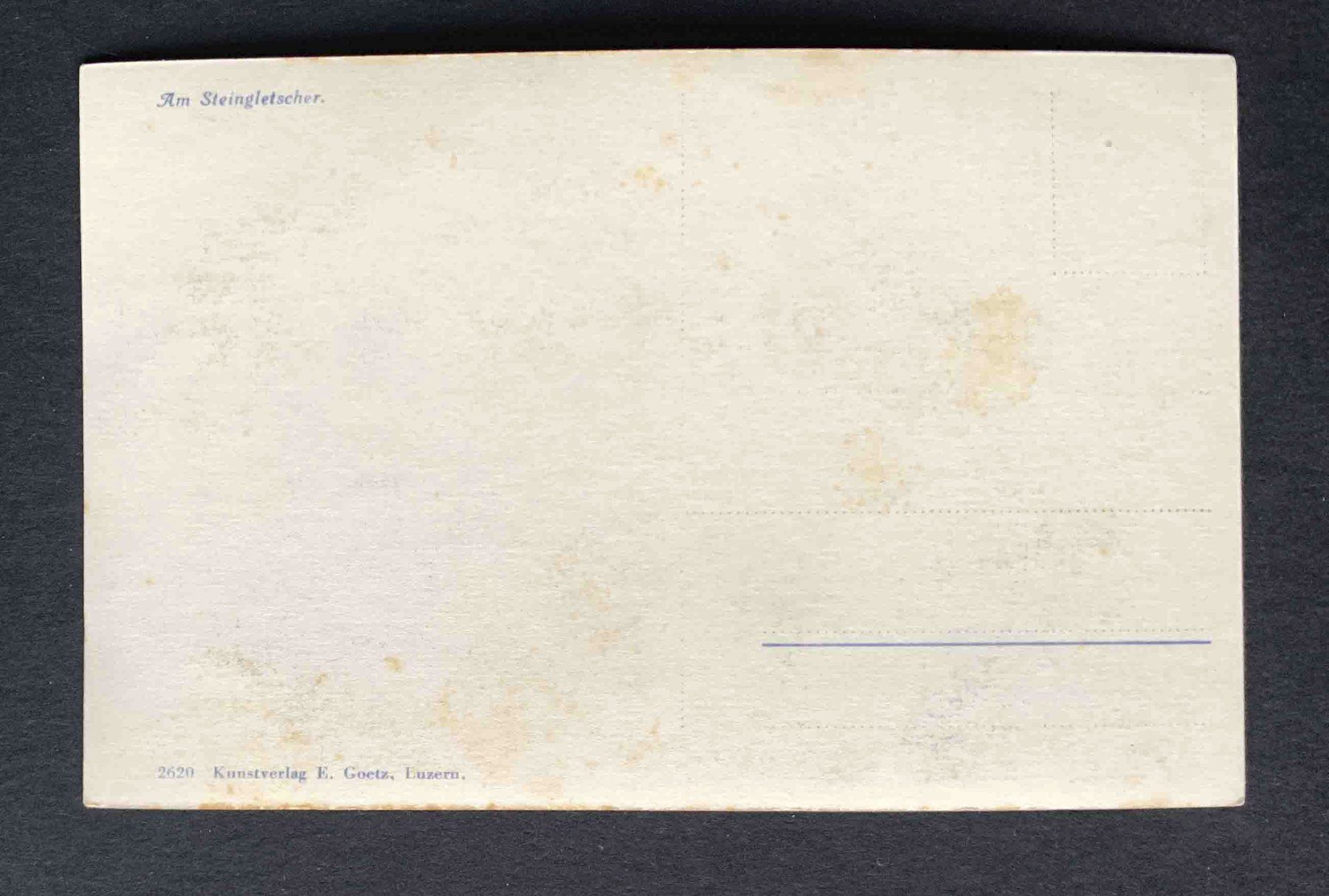 Cartoline postali: AK Am Steingletscher ungelaufen – Usato da Goldau venduto da artelier1 1