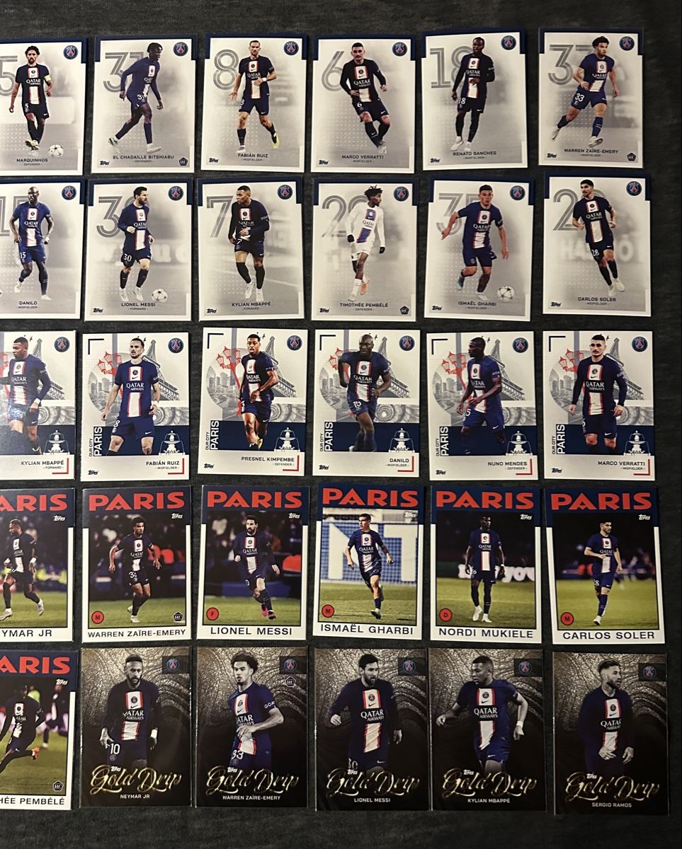 Topps Sammelbilder & Trading cards: PARIS SAINT GERMAIN TEAM SET SAMMLUNG 2023 – Neu (gemäss Beschreibung) aus Binz von Cediboy 2