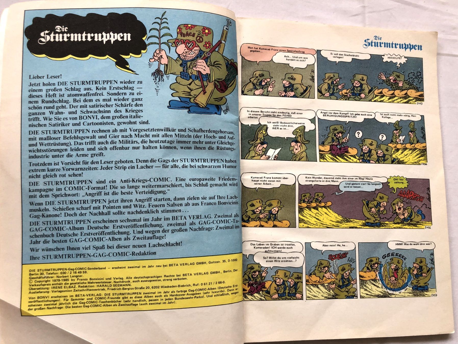 Fumetti: DIE STURMTRUPPEN - Nr.6 - 2.Auflage – Usato da Schaffhausen venduto da durruti 2