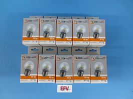 LED SET Warmweiss 10 Stück E27 Fassung Party Lichterkette