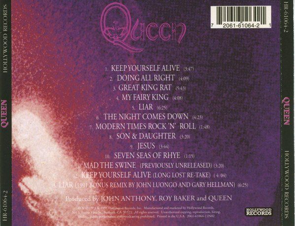 CDs: Queen – Queen – Gebraucht aus St.Gallen von jalamusic 1