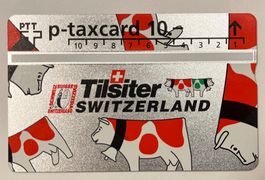 p-taxcard 10.- Tilsiter Switzerland - Rot