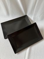 Moderne Teller schwarz