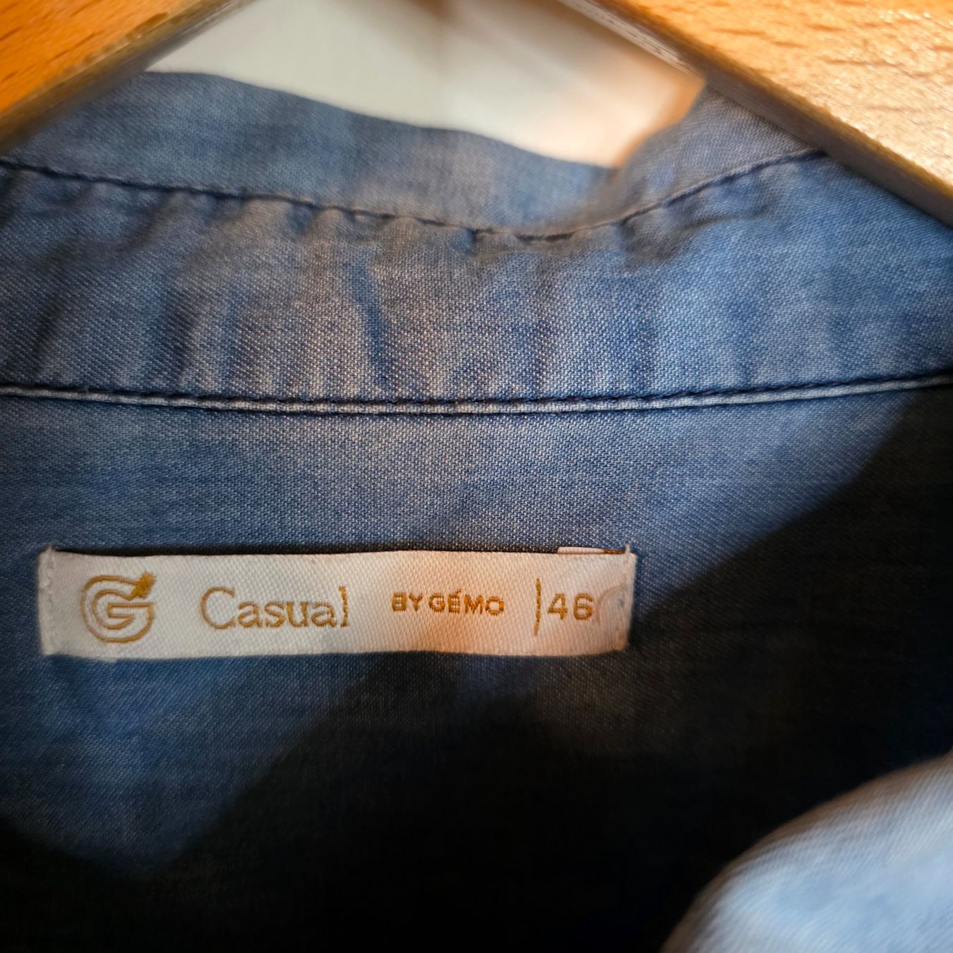 Camicette: Denim Hemd Bluse Gr.38/40 Western Style Baumwolle – Usato da Wald ZH venduto da CapLux 4