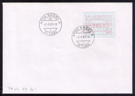 ATM 7xa/7lllxb_FDC / früher FD-Bf 2.6.87 BASEL 5_ST. CLARA !