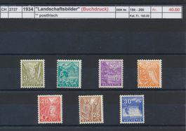 1934 "Landschaftsbilder" (Buchdruck), ** postfrisch