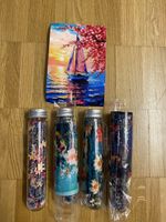 4 Mini Puzzle im Glas / Vollständig