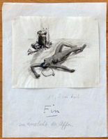Roger Duval (1901) Maler, Illustrator - Originalzeichnung